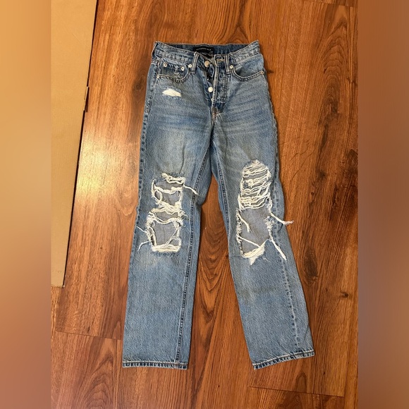 Aeropostale Blue Distressed 90s Baggy Jeans - Picture 4 of 5